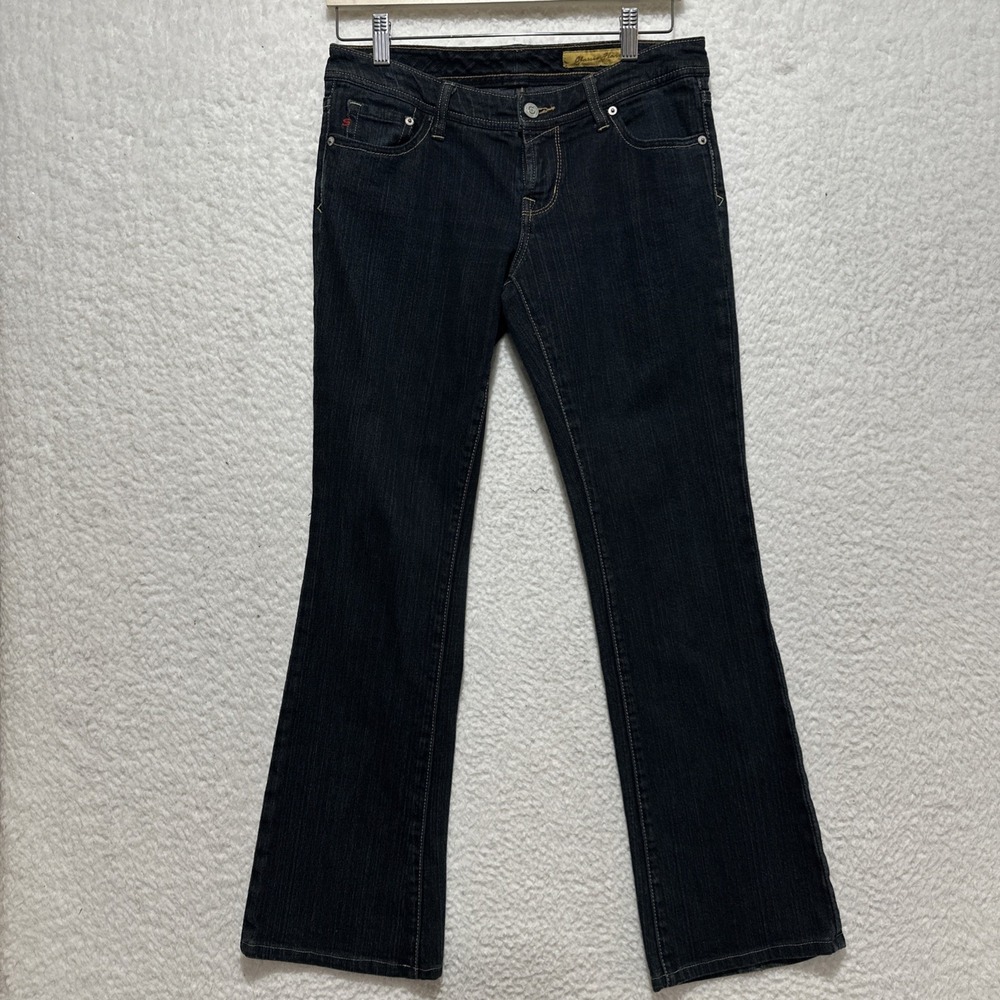 Seven7 Classic Flare Jeans Women's Size 28 Dark Wash Denim Designer‎ Boot Cut